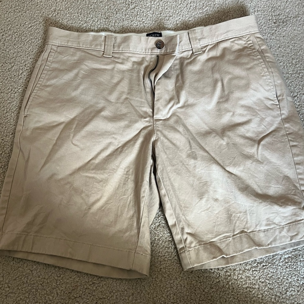 J. Crew Men's Tan Flat Front Shorts